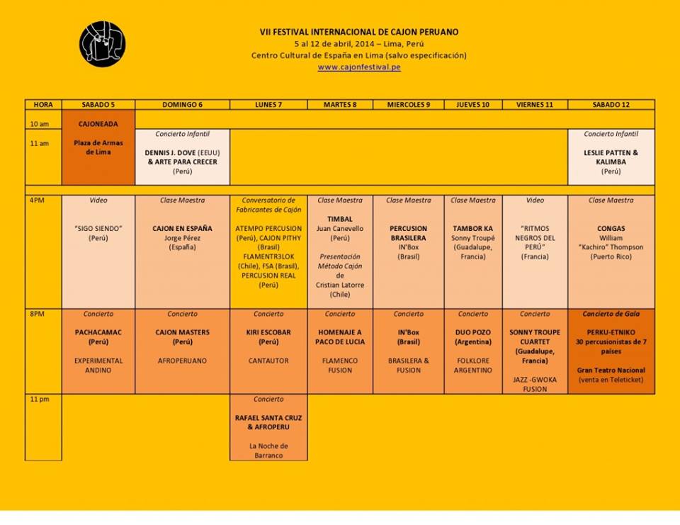 7mo. festival de cajón