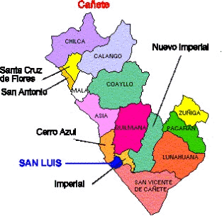 mapa san luis de cañete